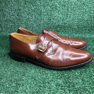 Jones Bootmaker Since 1857 Brown Monk Strap Shoes Vintage Handmade England Sz 12